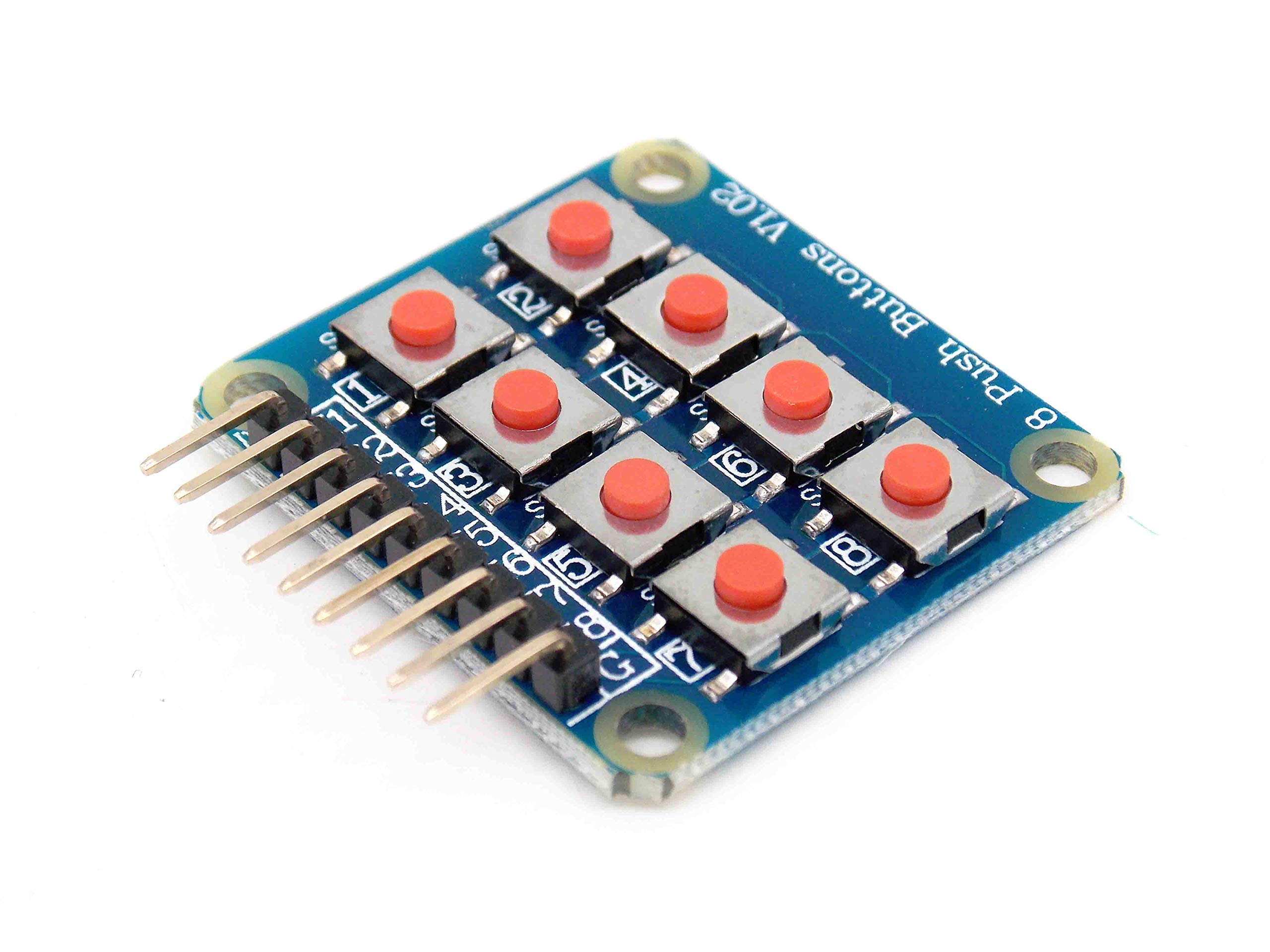 Amazon.com: 2x4 Keypad 4x2 Keypad 8 Push Buttons V1.00 Key Board